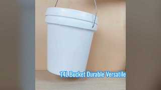 14L Plastic Bucket for Paint & More
