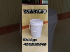 Plastic packaging bucket with lid and handle, China factory direct sale