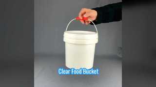 Clear Food Grade Plastic Bucket 3L