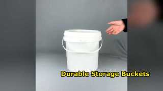 Durable Plastic Storage Buckets 11 Liter