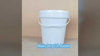 13L Plastic Bucket Heavy Duty Storage Organizer