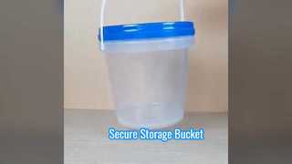 4.8L Plastic Bucket Secure Storage Solution
