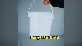 Durable 3L Plastic Bucket Strong & Food Safe
