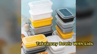 Large Round Takeaway Bowls With Lids