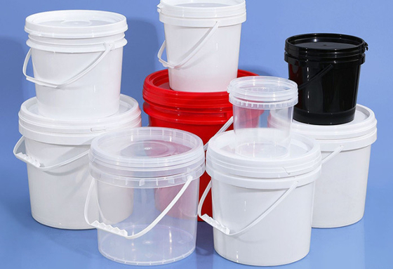 MOQ 1000sets Plastic Food Bucket IML / Thermal Transfer / Screen Printing CAS/FDA/SGS
