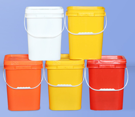 Printing Options for Square Plastic Bucket IML Thermal Transfer and Screen Printing