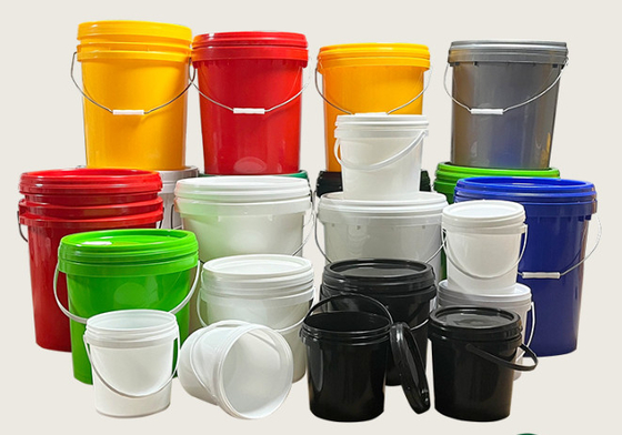 1.2KG Plastic Paint Bucket Sturdy UV Resistant and Impact-resistant