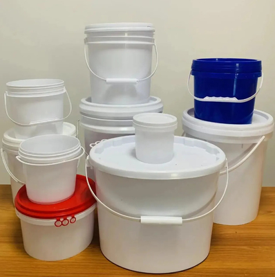 White PP / HDPE Material Chemical Bucket for Chemical Storage