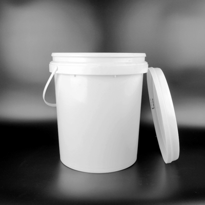 Fertilizers Coatings Round Plastic Bucket 17kg With Lid And Handle