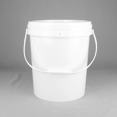 Round BPA Free Food Safe 4 Gallon Plastic Bucket  With Plastic Handle