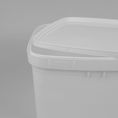 3 Liters Transparent Rectangular Plastic Bucket With ISO9001