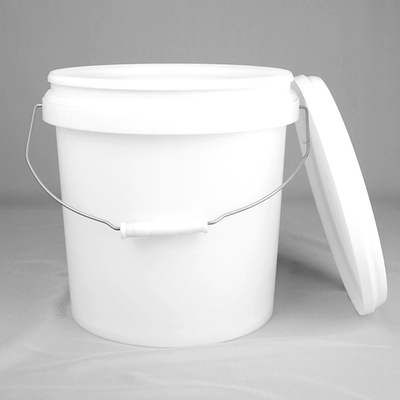 25cm DIA Transparent Plastic Bucket 10 Litre Clear Bucket For Food