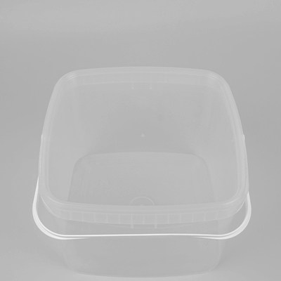 3 Liters Transparent Rectangular Plastic Bucket With ISO9001