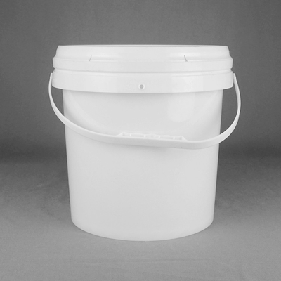 PP Material White Round 10 Ltr Paint Bucket 10L Pail With Lid