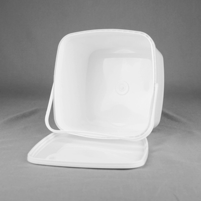 Food Grade 3KG Square Biscuit Bucket With Handle And Lid