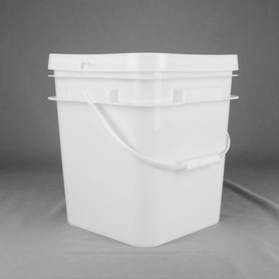 Wholesale Custom Printed 20 Liter Black Square Plastic Bucket With Lid