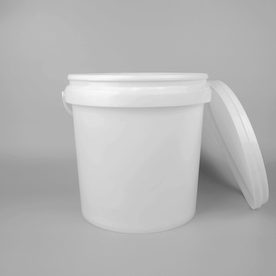 Customized Transparent Plastic Bucket With Lid Round 8L 10L