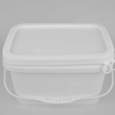 25*17*15.8cm Clear Food Grade Square Plastic Bucket With SGS Approval