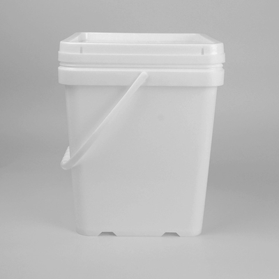 18 Litre Plastic Square Buckets Food Grade Plastic Pail With Lid And Handle