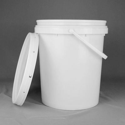 Thermal Transfer HDPE White Round Plastic Barrel For Latex Paint Color