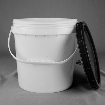 Sea Food Packaging Plastic Food Bucket 8L 25cm Height With Screw Lid