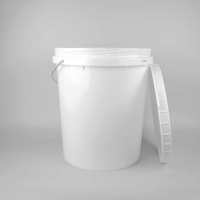 Food Grade PP Transparent Plastic Bucket 32cm DIA For Pet Food