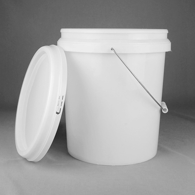 Paint 5 Gallon Round Plastic Bucket White Plastic Pail For Coating