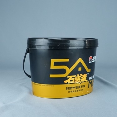 5kg Special Shaped Paint Plastic Bucket With Lid And Handle