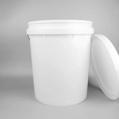 White Round Empty 20 Litre Plastic Paint Bucket For Paint