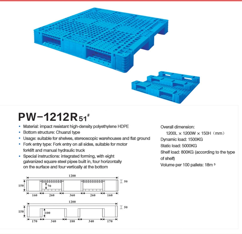 Wareho Packaging Stackable Plastic Pallet for Reliable Packaging