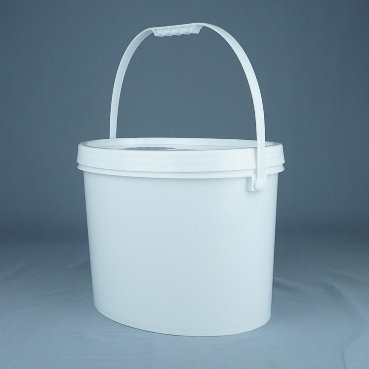 Food Grade Plastic Oval Bucket With IML Or Thermal Transfer Or Screen Printing