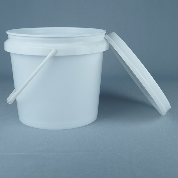 White Food Grade Bucket / Food Grade Pail with Handle 1L-5L Capacity BPA Free Temperature Safe