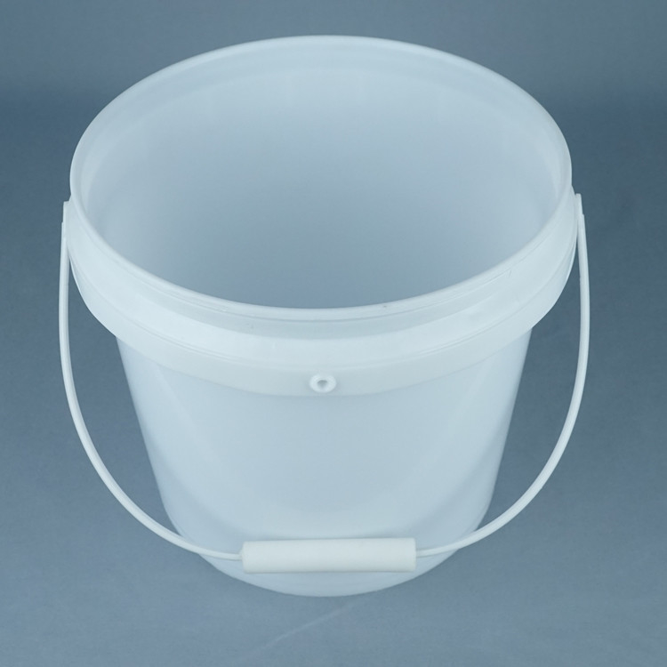 White Food Grade Bucket / Food Grade Pail with Handle 1L-5L Capacity BPA Free Temperature Safe