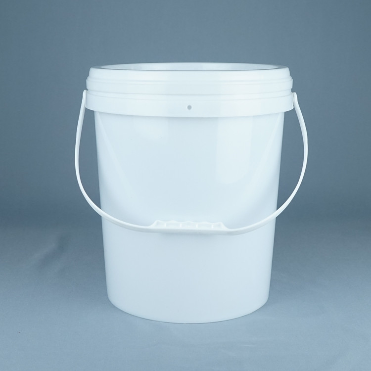 15kg Paint Round Plastic Packaging Container With Lid And Handle