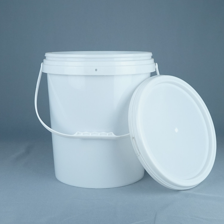 15kg Paint Round Plastic Packaging Container With Lid And Handle