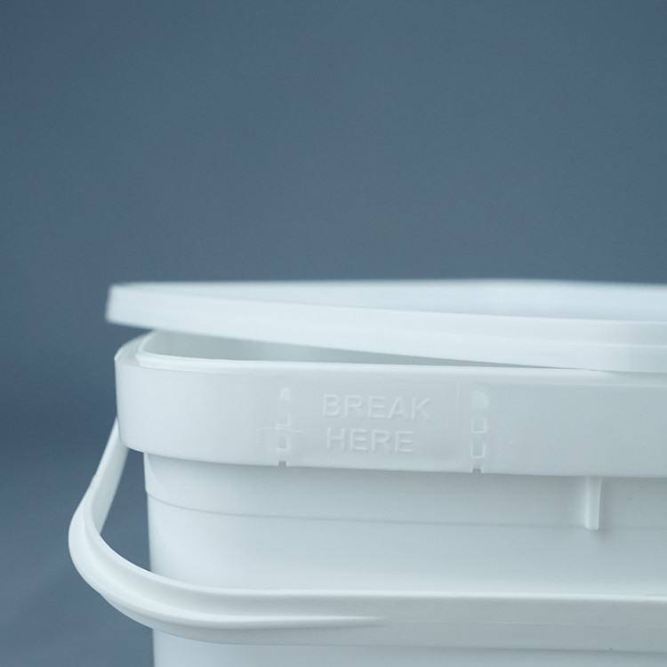 3kg Ice Cream Packaging Square Plastic Bucket Food Grade