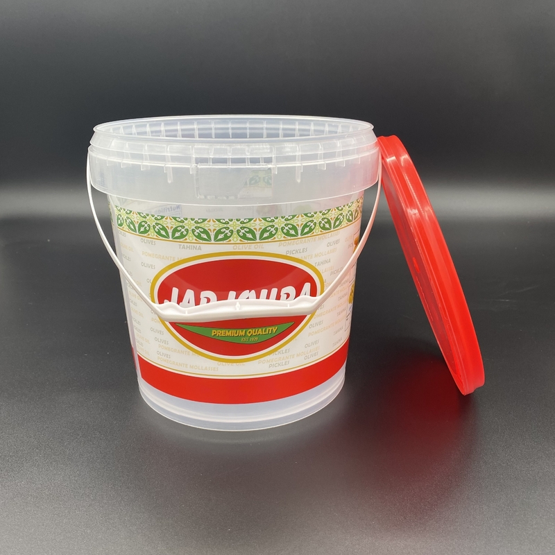 Biscuits Small Round Food Grade Buckets Plastic Container With Lid