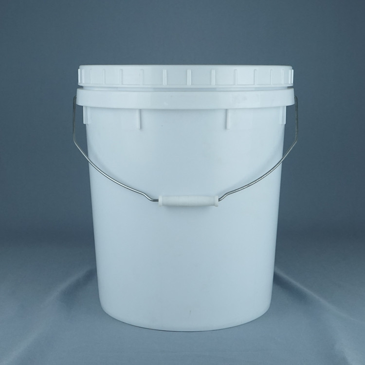 Chemical Raw Material Packaging Round Plastic Barrel With Lid And Handle