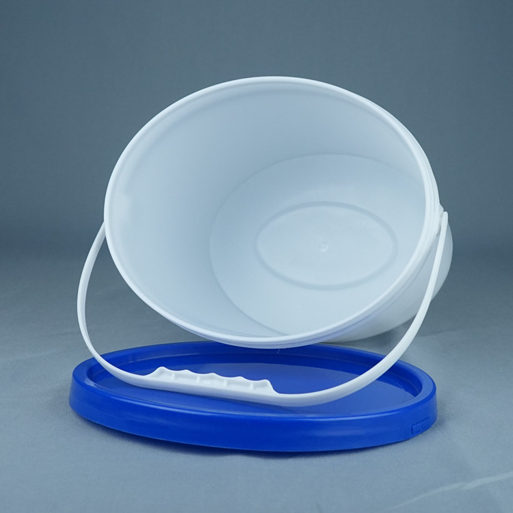 5 Liter Oval Plastic Packaging Container Customizable With Lid And Handle