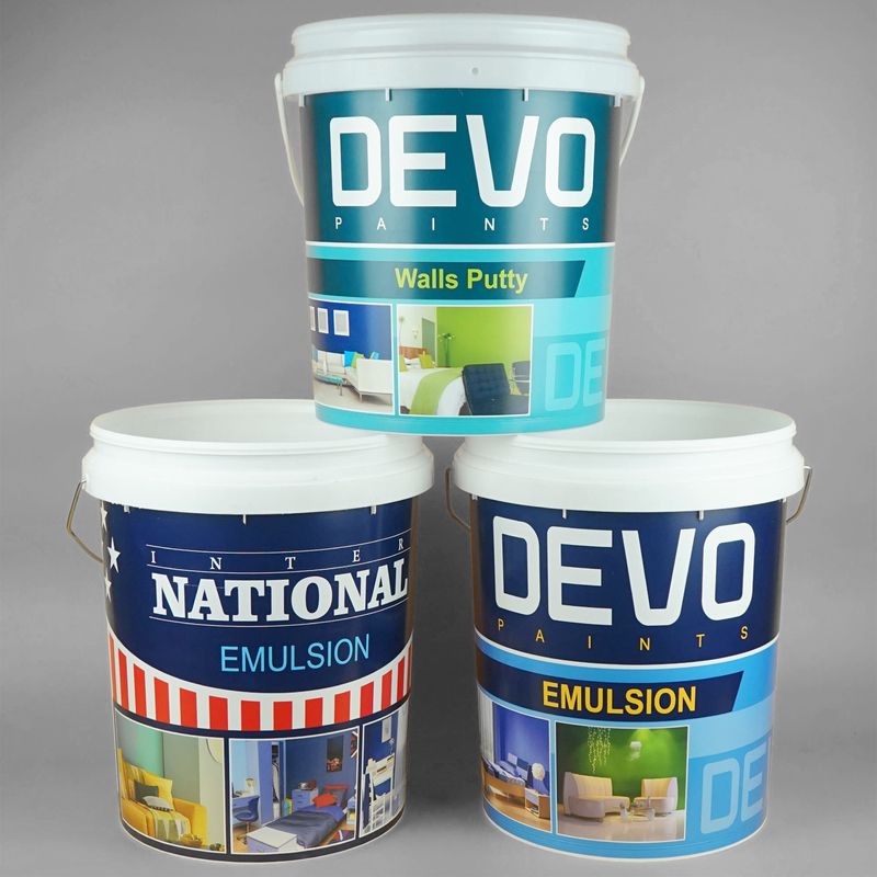 Stackable Plastic Five Gallon Pails 15.5 Inches Height for Heavy Duty Applications