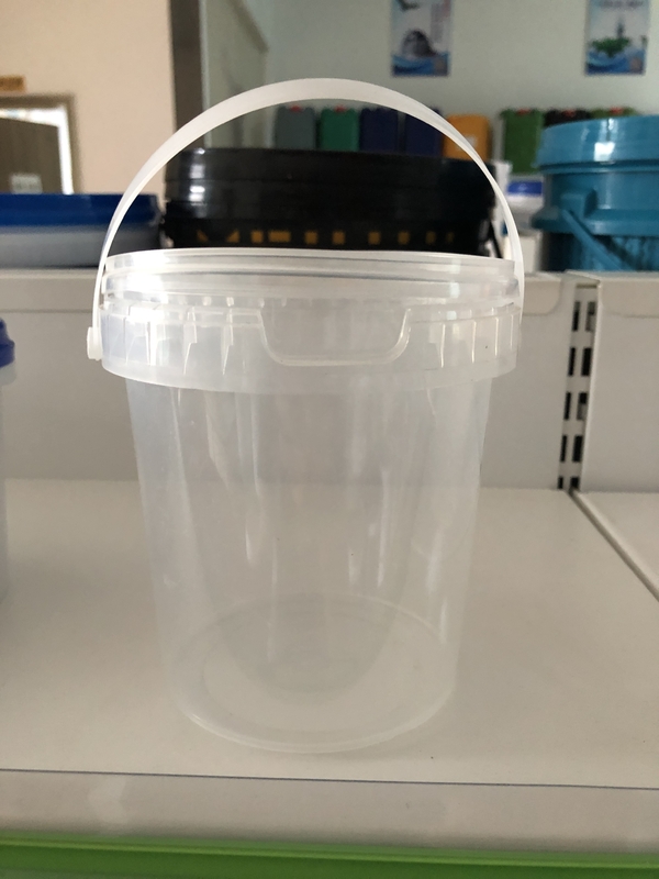Smooth Transparent Plastic Bucket Screen Printing For Cookie Or Juices
