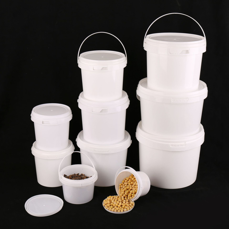White Plastic Food Storage Bucket with T/T Payment Method