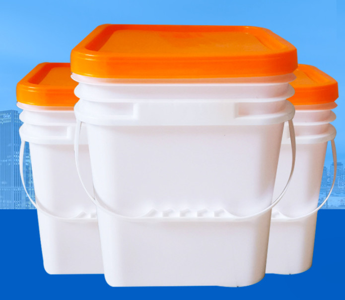 IML Or Thermal Transfer Or Screen Printing Square Plastic Bucket Impact Resistant