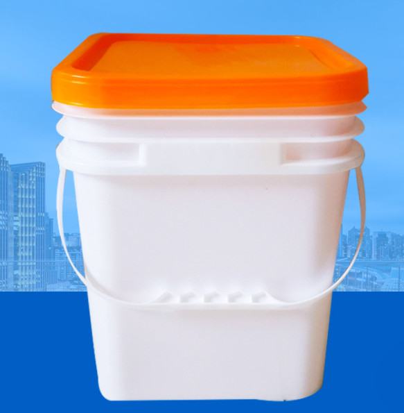 Chemical Resistance Square Plastic Bucket IML Or Thermal Transfer Or Screen Printing