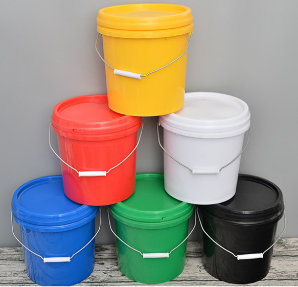 0.8-1.5mm Thickness Round Plastic Bucket With Smooth Surface And As Required Logo
