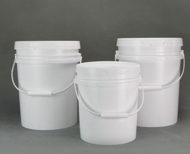 Round Chemical Storage Bucket with Handle 0.2-35L Capacity for Industrial Applications