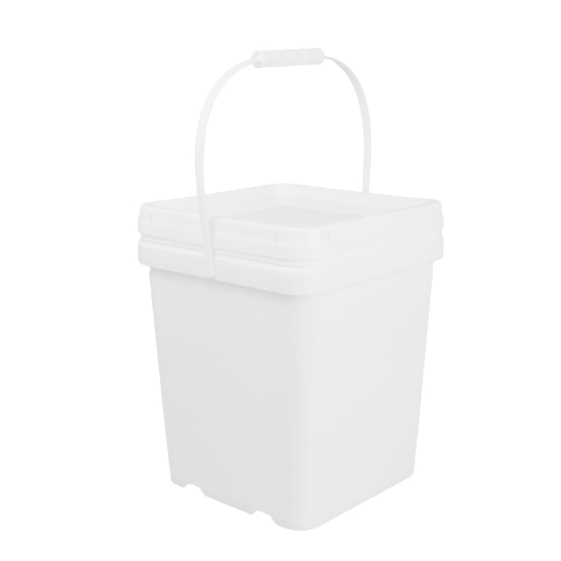Chemical Resistance Yes Square Plastic Pail for IML Printing or Thermal Transfer or Screen Printing