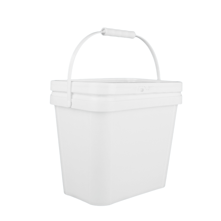 Food Grade Square Plastic Bucket with IML/Thermal Transfer/Screen Printing 1.2 Kg