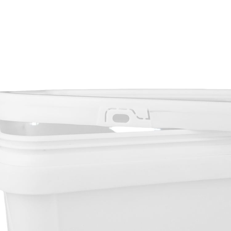 Food Grade Square Plastic Bucket with IML/Thermal Transfer/Screen Printing 1.2 Kg