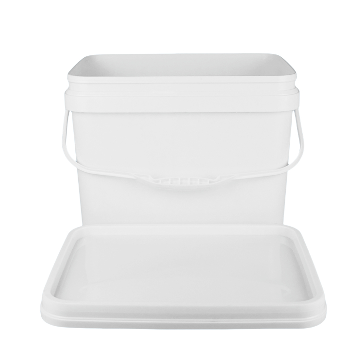 PP 100% Raw Materials Square Plastic Bucket with Impact Resistance White Or Other
